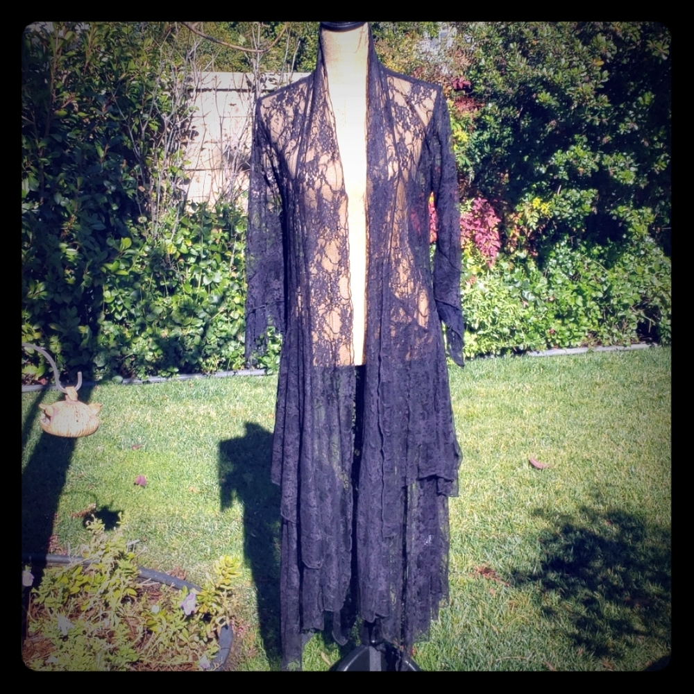 Long lace duster/coat